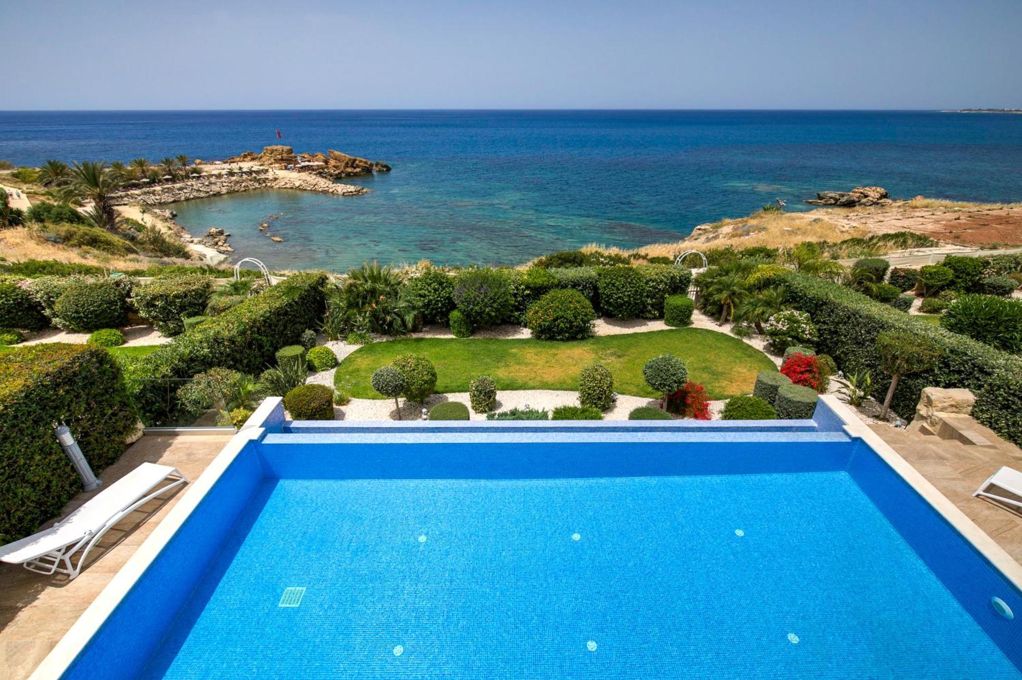 Olymp Luxury Villa D - Luxury Escape With Direct Beach Access And Unique Sunsets Paphos Exterior photo