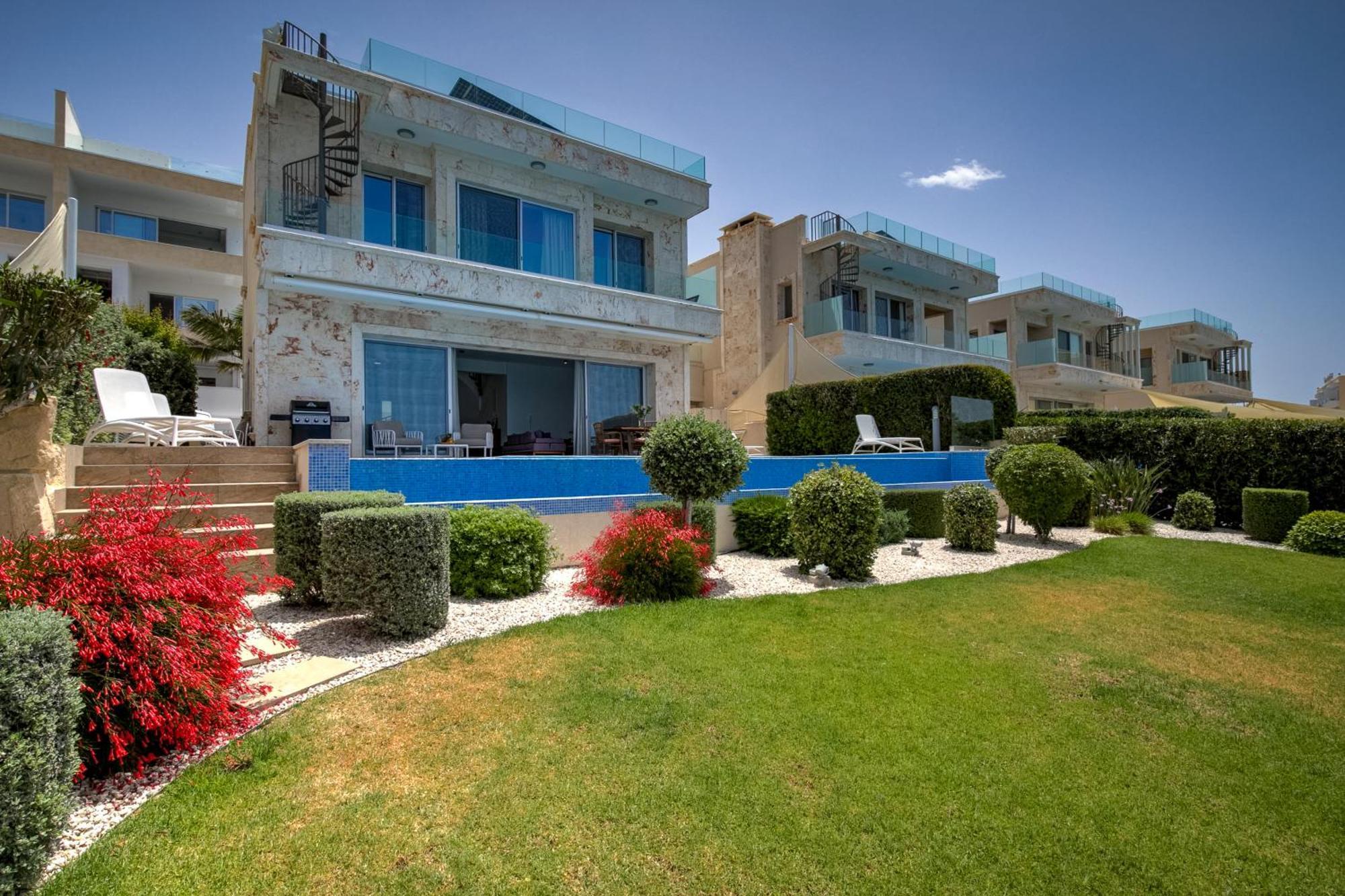 Olymp Luxury Villa D - Luxury Escape With Direct Beach Access And Unique Sunsets Paphos Exterior photo
