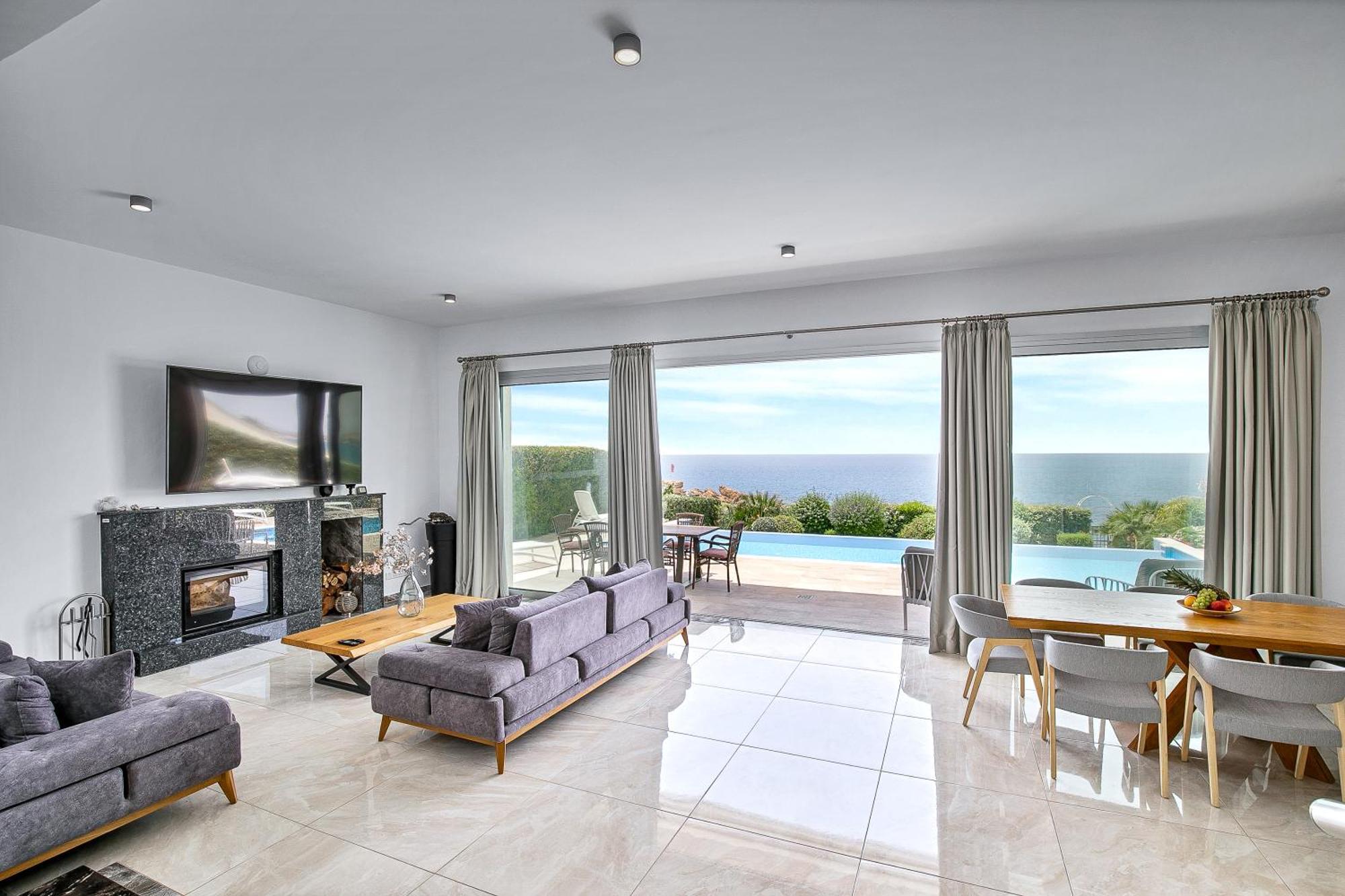 Olymp Luxury Villa D - Luxury Escape With Direct Beach Access And Unique Sunsets Paphos Exterior photo